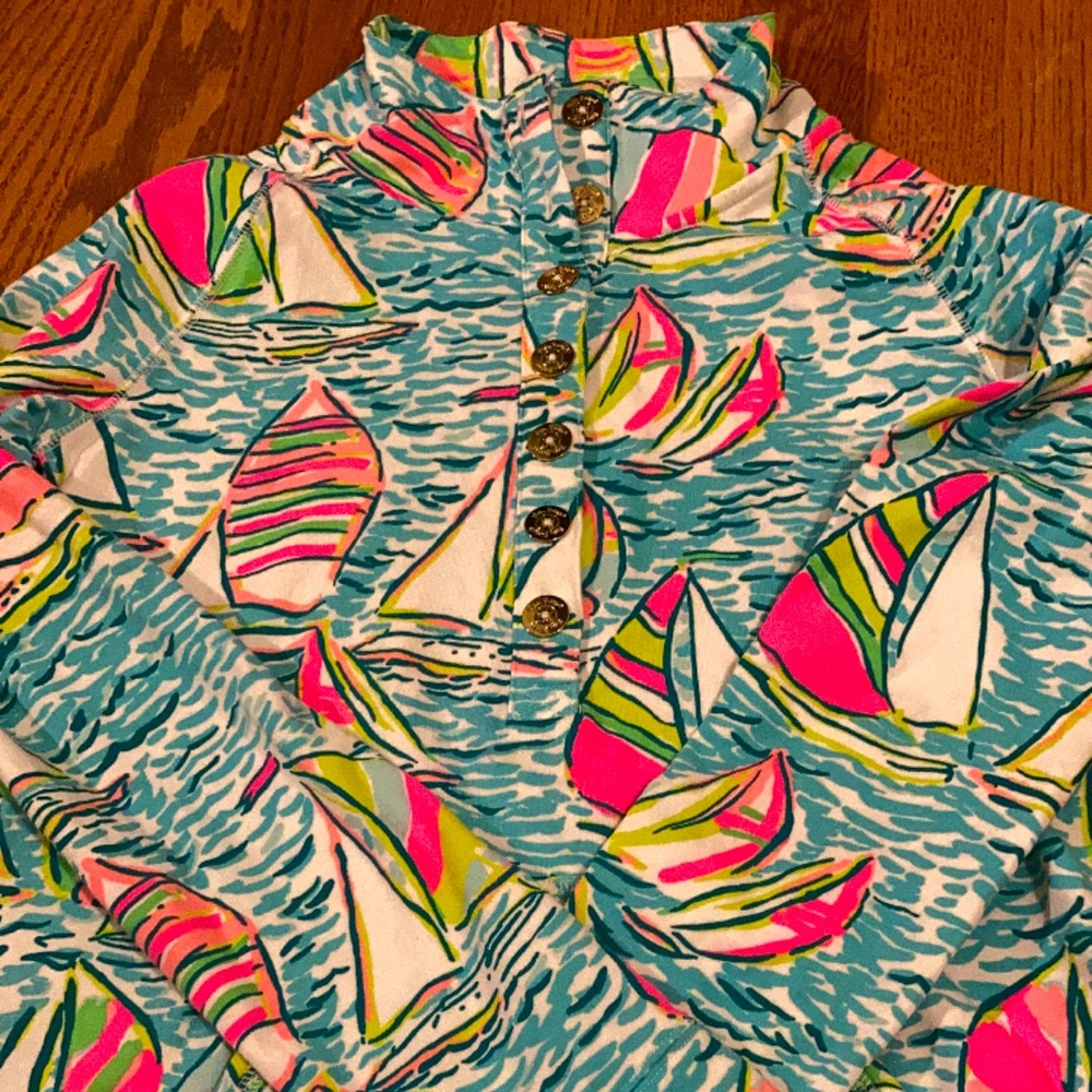 Lilly Pulitzer You Gotta Regatta Neon Popover XS